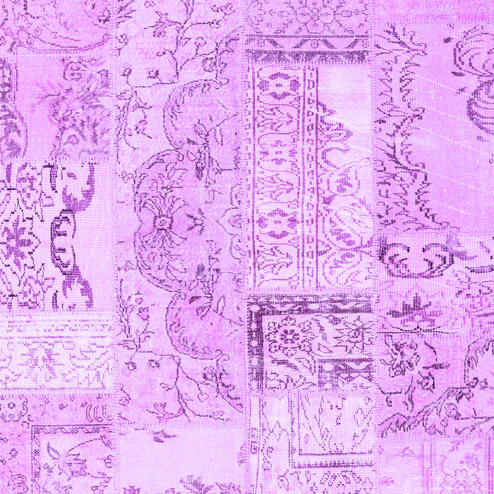 Patchwork Purple Transitional Rug, con2913pur