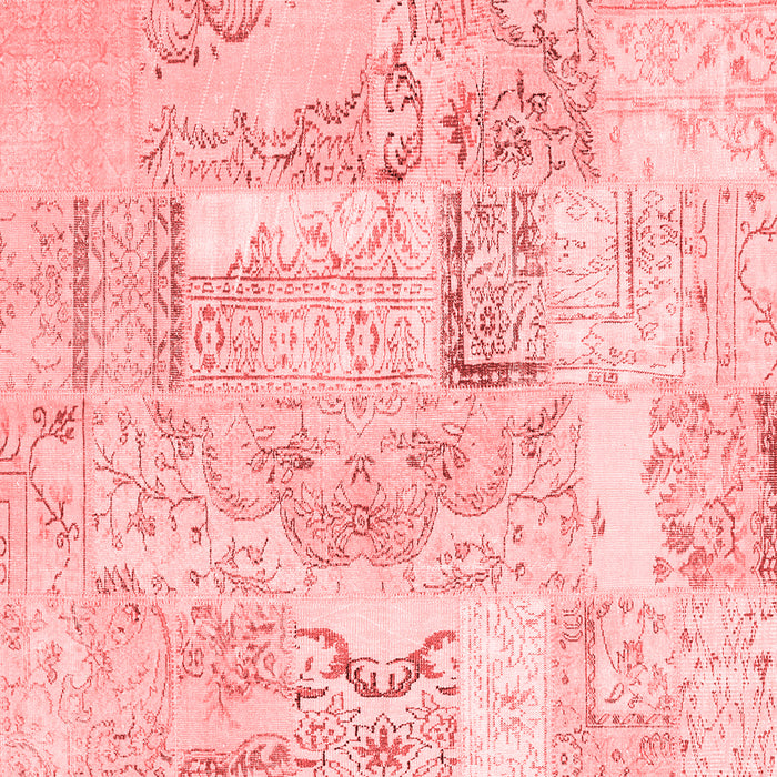 Patchwork Red Transitional Rug, con2913red