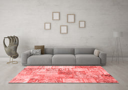 Transitional Red Washable Rugs