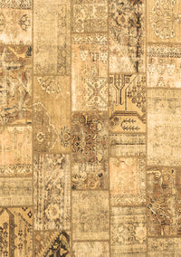 Patchwork Brown Transitional Rug, con2914brn