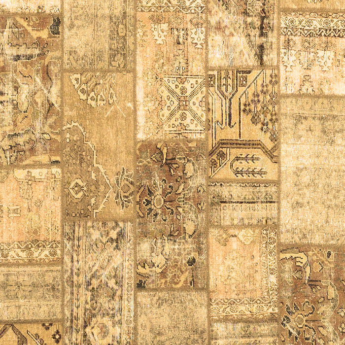 Patchwork Brown Transitional Rug, con2914brn