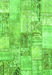 Patchwork Green Transitional Rug, con2914grn