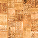 Serging Thickness of Patchwork Orange Transitional Rug, con2914org