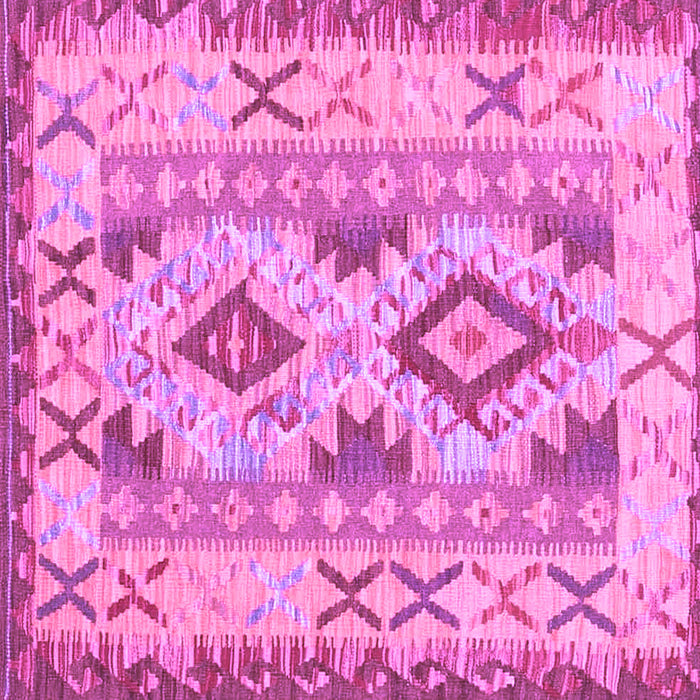 Square Machine Washable Abstract Purple Contemporary Area Rugs, wshcon2915pur