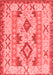 Abstract Red Contemporary Area Rugs