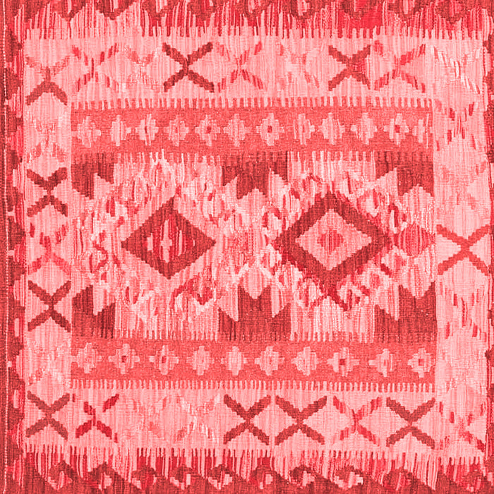 Machine Washable Abstract Red Contemporary Rug, wshcon2915red