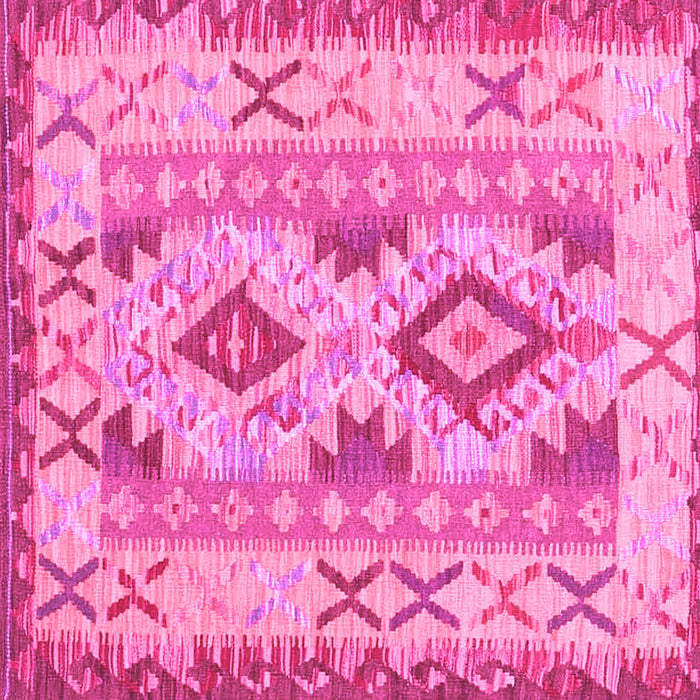 Square Abstract Pink Contemporary Rug, con2915pnk