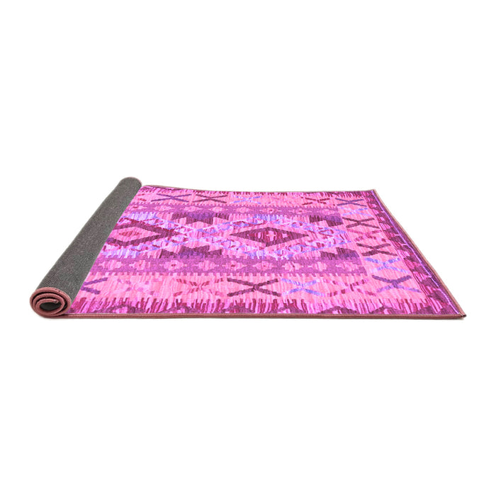 Sideview of Abstract Purple Contemporary Rug, con2915pur