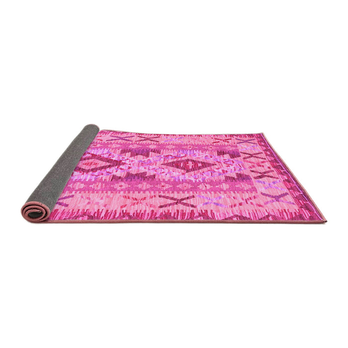 Sideview of Abstract Pink Contemporary Rug, con2915pnk