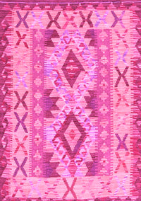 Abstract Pink Contemporary Rug, con2915pnk