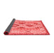 Abstract Red Contemporary Area Rugs