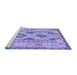 Sideview of Machine Washable Abstract Blue Contemporary Rug, wshcon2915blu