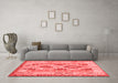 Contemporary Red Washable Rugs