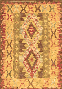 Abstract Brown Contemporary Rug, con2915brn