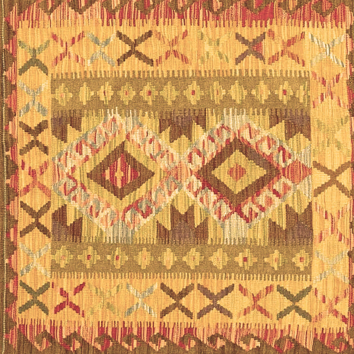 Square Machine Washable Abstract Brown Contemporary Rug, wshcon2915brn