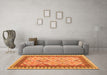 Machine Washable Abstract Orange Contemporary Area Rugs in a Living Room, wshcon2916org