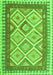 Serging Thickness of Machine Washable Abstract Green Contemporary Area Rugs, wshcon2916grn