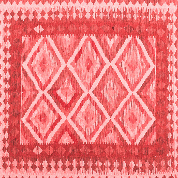 Abstract Red Contemporary Rug, con2916red