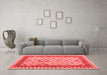 Contemporary Red Washable Rugs