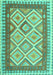 Machine Washable Abstract Turquoise Contemporary Area Rugs, wshcon2916turq