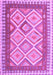 Machine Washable Abstract Purple Contemporary Area Rugs, wshcon2916pur