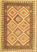 Machine Washable Abstract Brown Contemporary Rug, wshcon2916brn