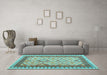 Machine Washable Abstract Light Blue Contemporary Rug in a Living Room, wshcon2916lblu