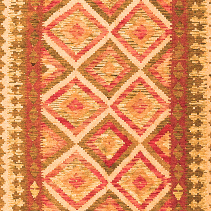 Abstract Orange Contemporary Rug, con2916org