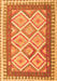 Serging Thickness of Machine Washable Abstract Orange Contemporary Area Rugs, wshcon2916org