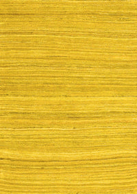 Abstract Yellow Contemporary Rug, con2917yw