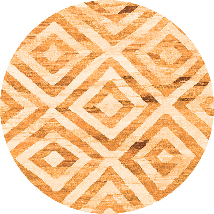 Square Southwestern Orange Country Rug, con2918org