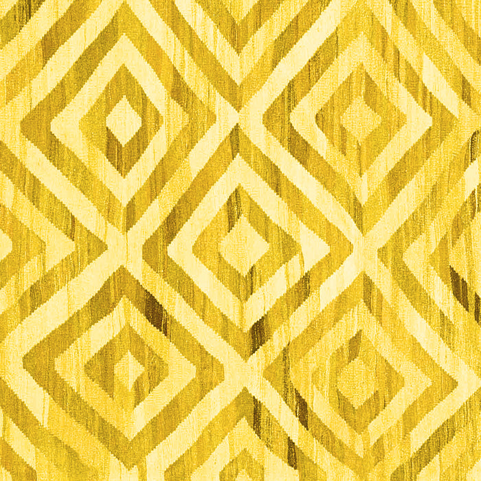 Square Southwestern Yellow Country Rug, con2918yw