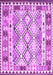 Machine Washable Southwestern Purple Country Area Rugs, wshcon2919pur