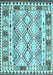 Southwestern Light Blue Country Rug, con2919lblu