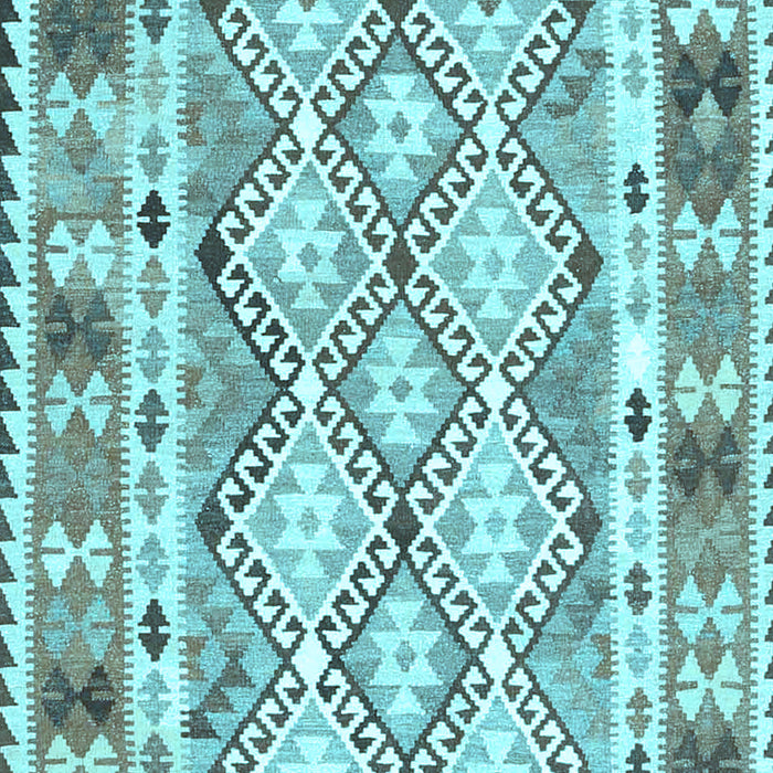 Southwestern Light Blue Country Rug, con2919lblu