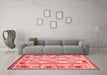 Country Red Washable Rugs