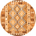 Square Southwestern Orange Country Rug, con2919org