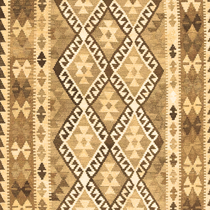 Machine Washable Southwestern Brown Country Rug, wshcon2919brn