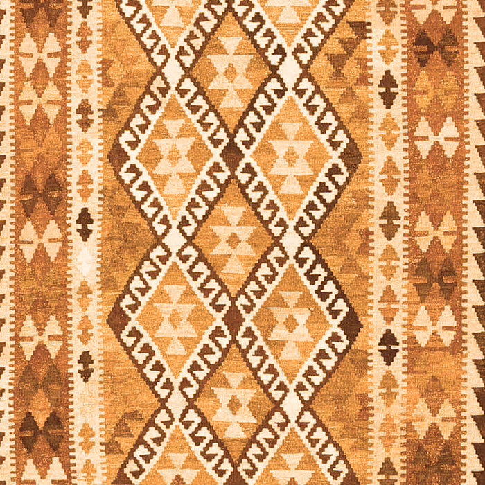 Serging Thickness of Machine Washable Southwestern Orange Country Area Rugs, wshcon2919org