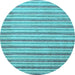 Round Machine Washable Abstract Light Blue Contemporary Rug, wshcon291lblu