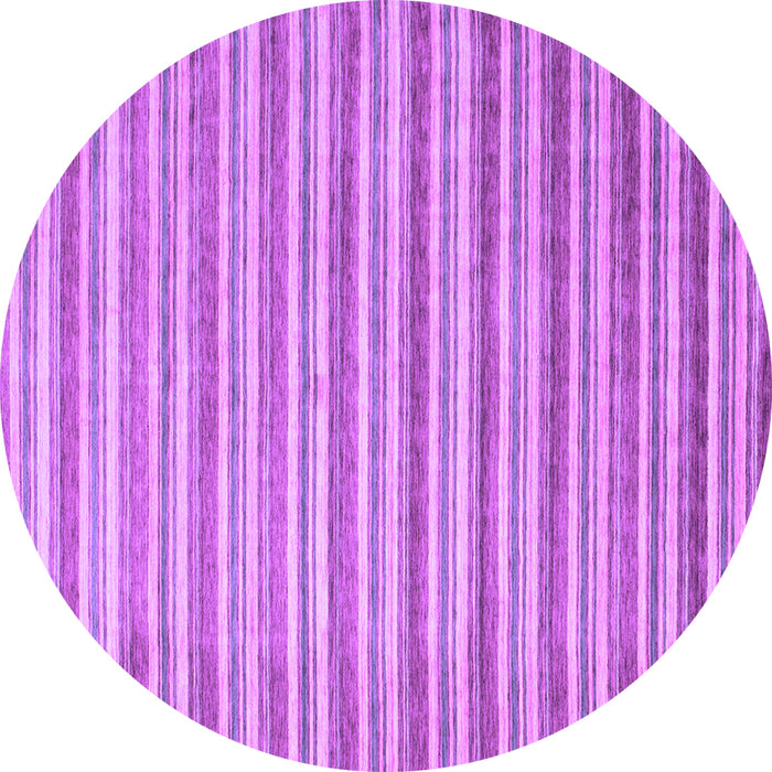 Round Abstract Purple Contemporary Rug, con291pur