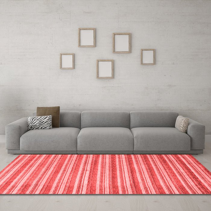 Contemporary Red Washable Rugs
