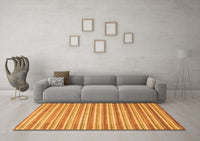 Machine Washable Abstract Orange Contemporary Rug, wshcon291org