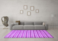 Machine Washable Abstract Purple Contemporary Rug, wshcon291pur