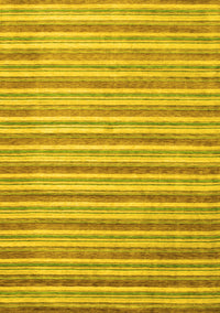 Abstract Yellow Contemporary Rug, con291yw