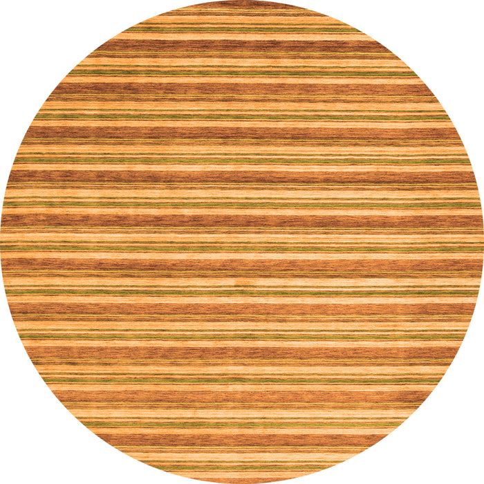 Square Abstract Orange Contemporary Rug, con291org