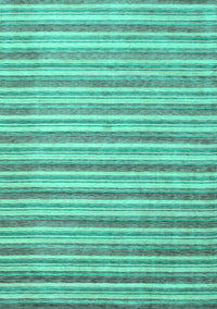 Abstract Turquoise Contemporary Rug, con291turq