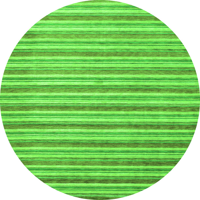 Square Abstract Green Contemporary Rug, con291grn