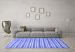 Machine Washable Abstract Blue Contemporary Rug in a Living Room, wshcon291blu