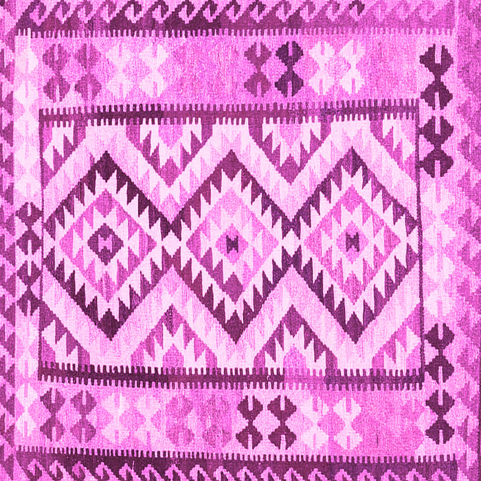 Square Machine Washable Southwestern Pink Country Rug, wshcon2920pnk